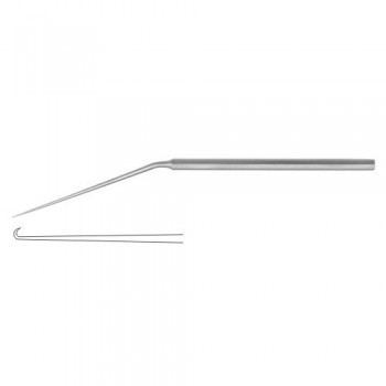 McGee Micro Ear Needle For Footplate Stainless Steel, 15.5 cm - 6" Tip Size 0.5 mm 